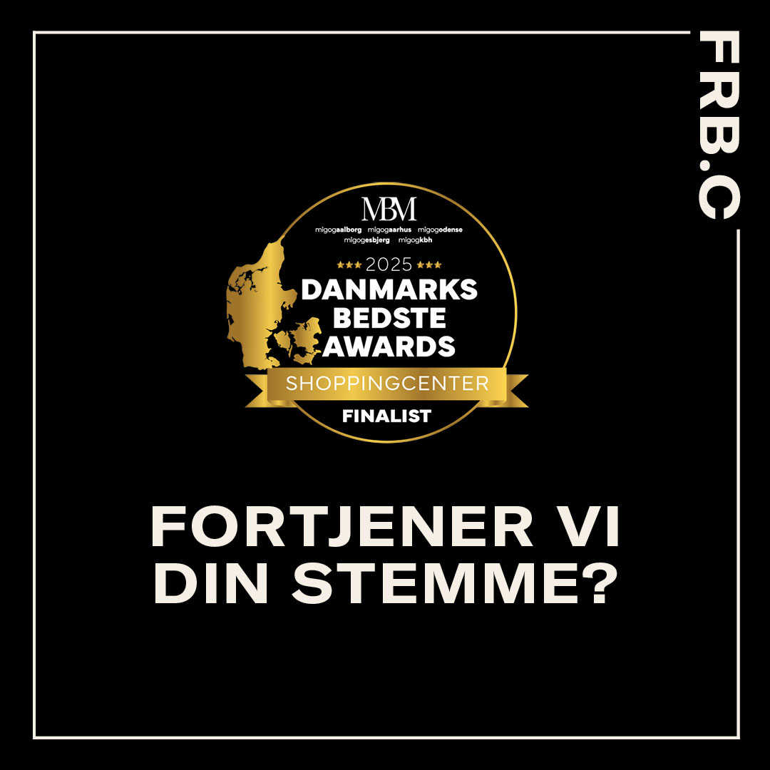 Vi er nomineret til Danmarks Bedste Shoppingcenter